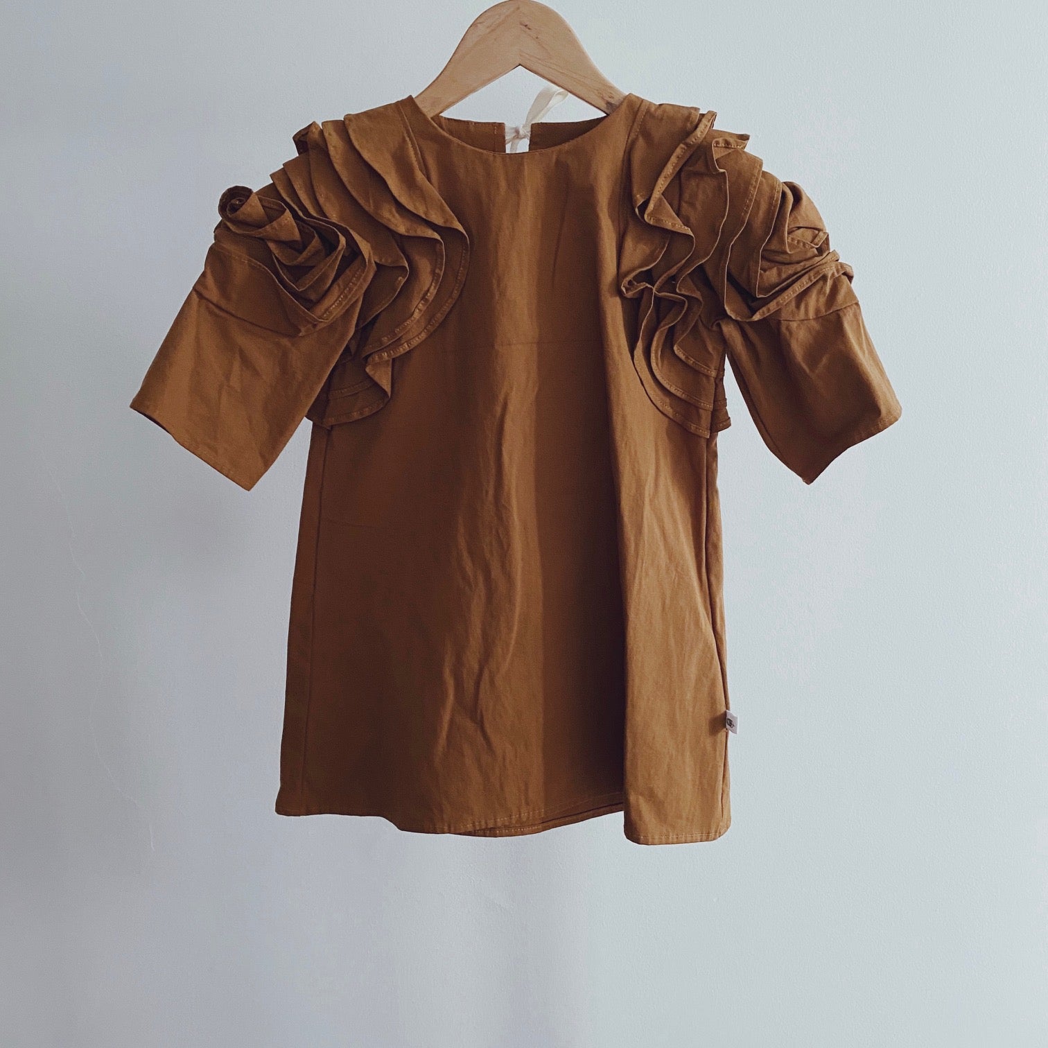 Rose Dress - crisp caramel