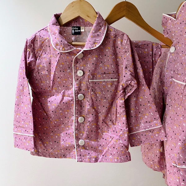 PJ Set - moon & stars on lavender