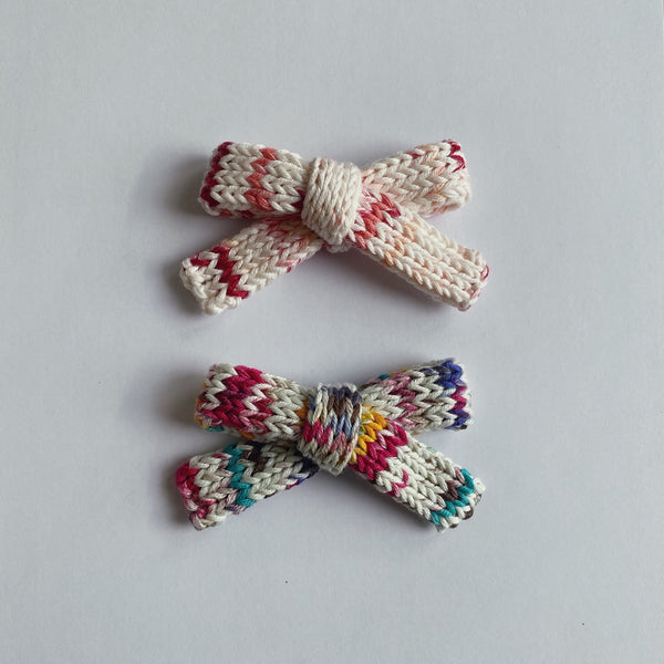 Puffy Hand Knitted Bow