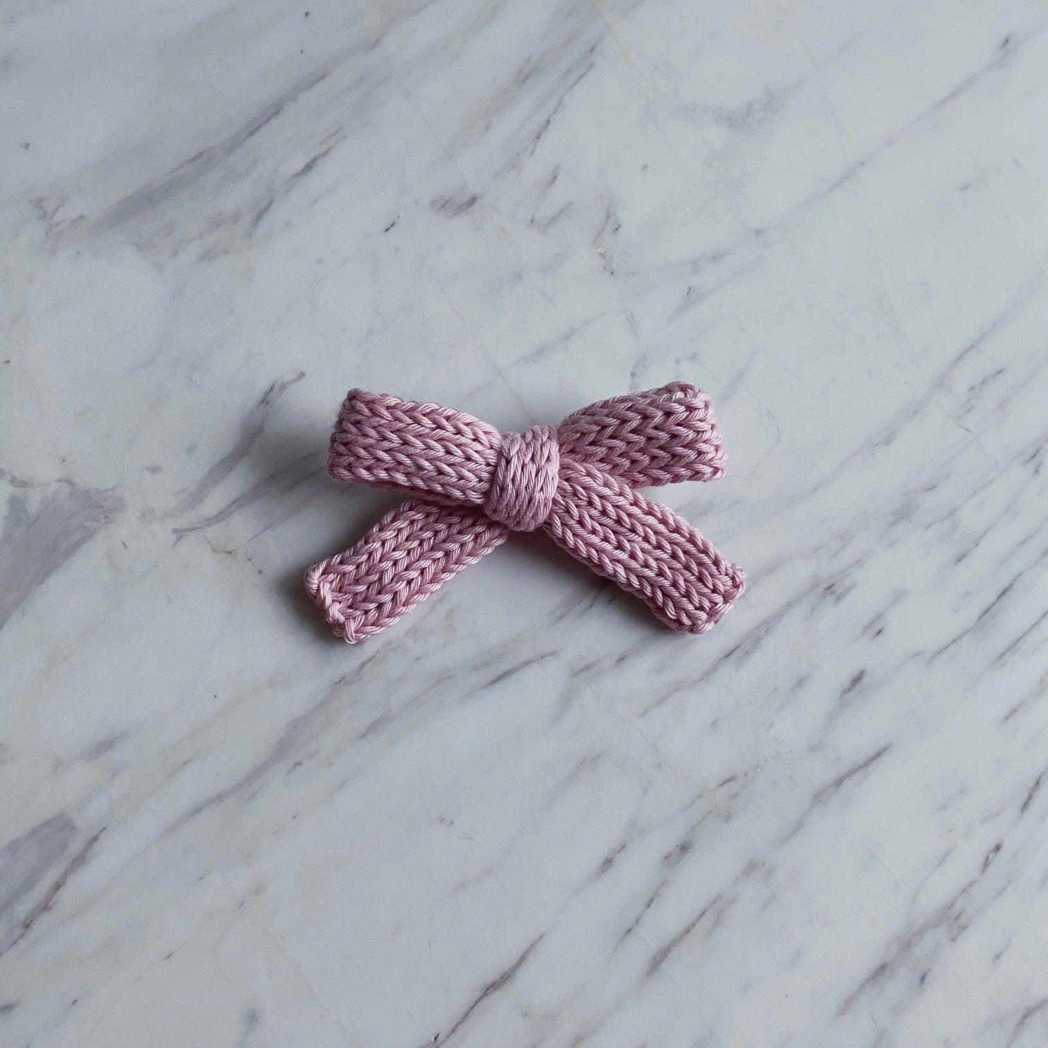 Puffy Hand Knitted Bow