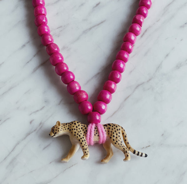 Animal Wooden Beads Necklace