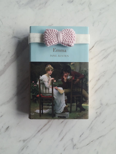 Hand Knitted Baby Bow