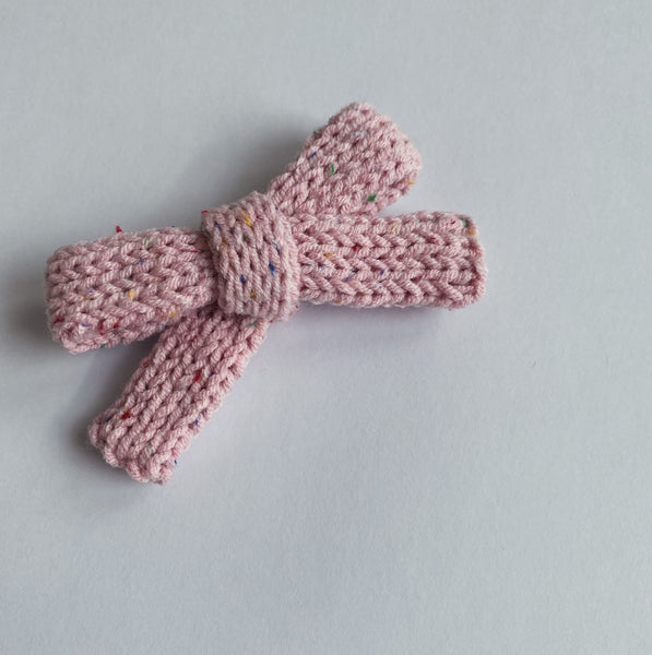 Puffy Hand Knitted Bow