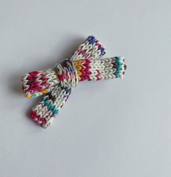 Puffy Hand Knitted Bow