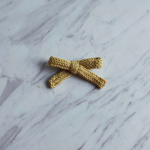 Puffy Hand Knitted Bow
