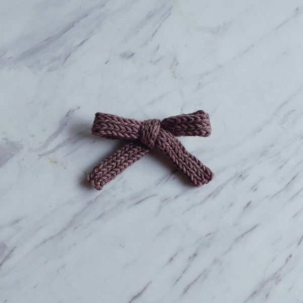 Puffy Hand Knitted Bow