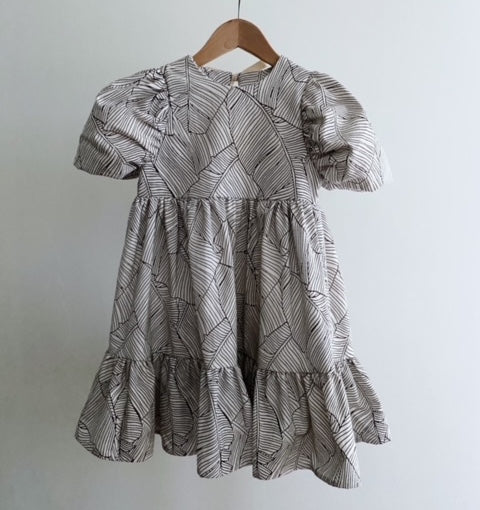 Melon Dress - stone palm (5yo) leaves