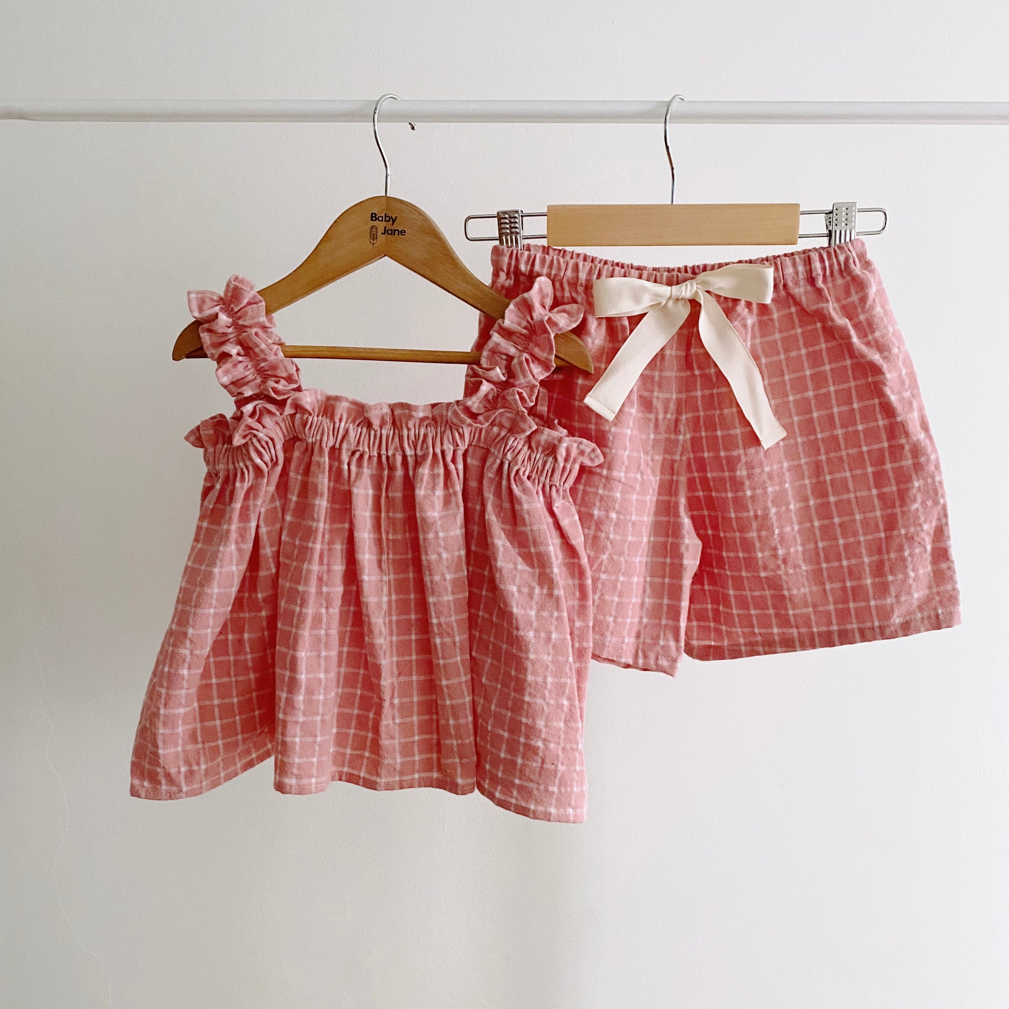 Tent Coordinates - pink checkered