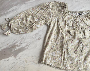 Adult Harriet Smock Top - chrissantimum moss