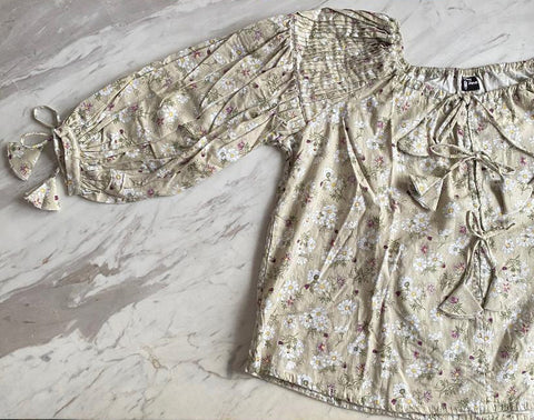 Adult Harriet Smock Top - chrissantimum moss