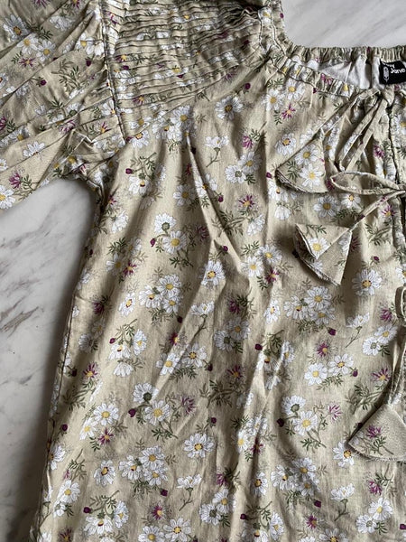 Adult Harriet Smock Top - chrissantimum moss