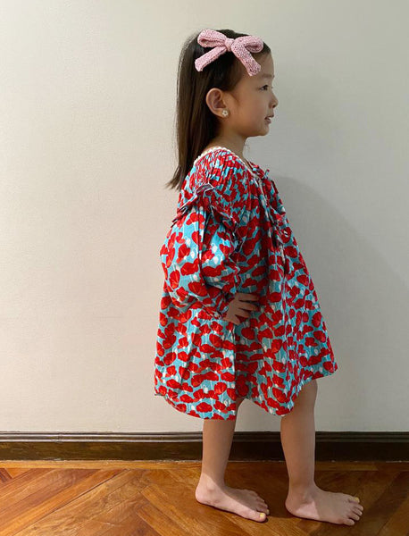 Harriet Smock-Pleated Bell Dress - 60s