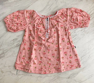 Charlotte Smock Pleated Dress - small flowers