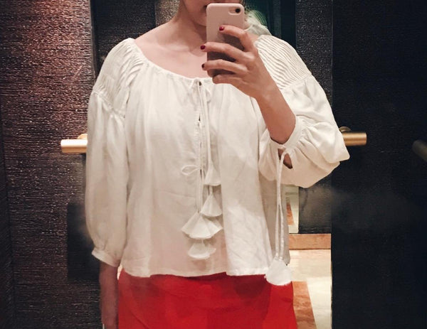 Adult Harriet Smock Top - linen