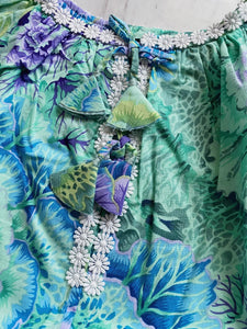 Charlotte Smock-Bell Dress - pretty cabbage