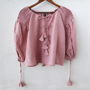 Adult Harriet Smock Top - linen